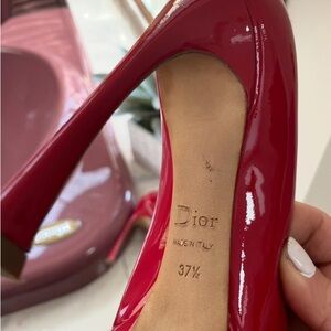 Dior Women's Cherry Red Patent Heels